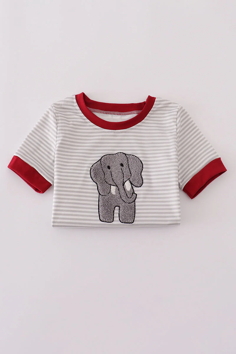 Alabama polka dot elephant french knot stripe top - Image 5