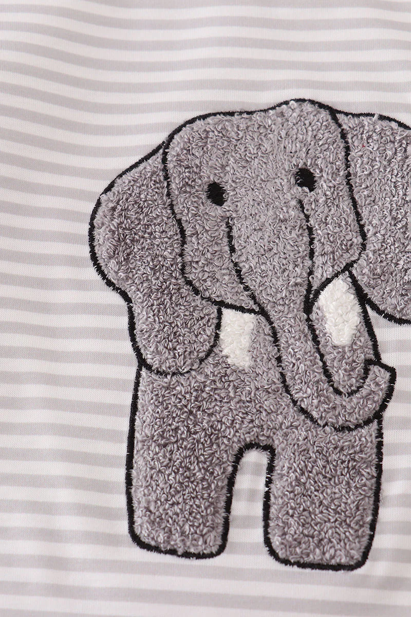 Alabama polka dot elephant french knot top - Image 3