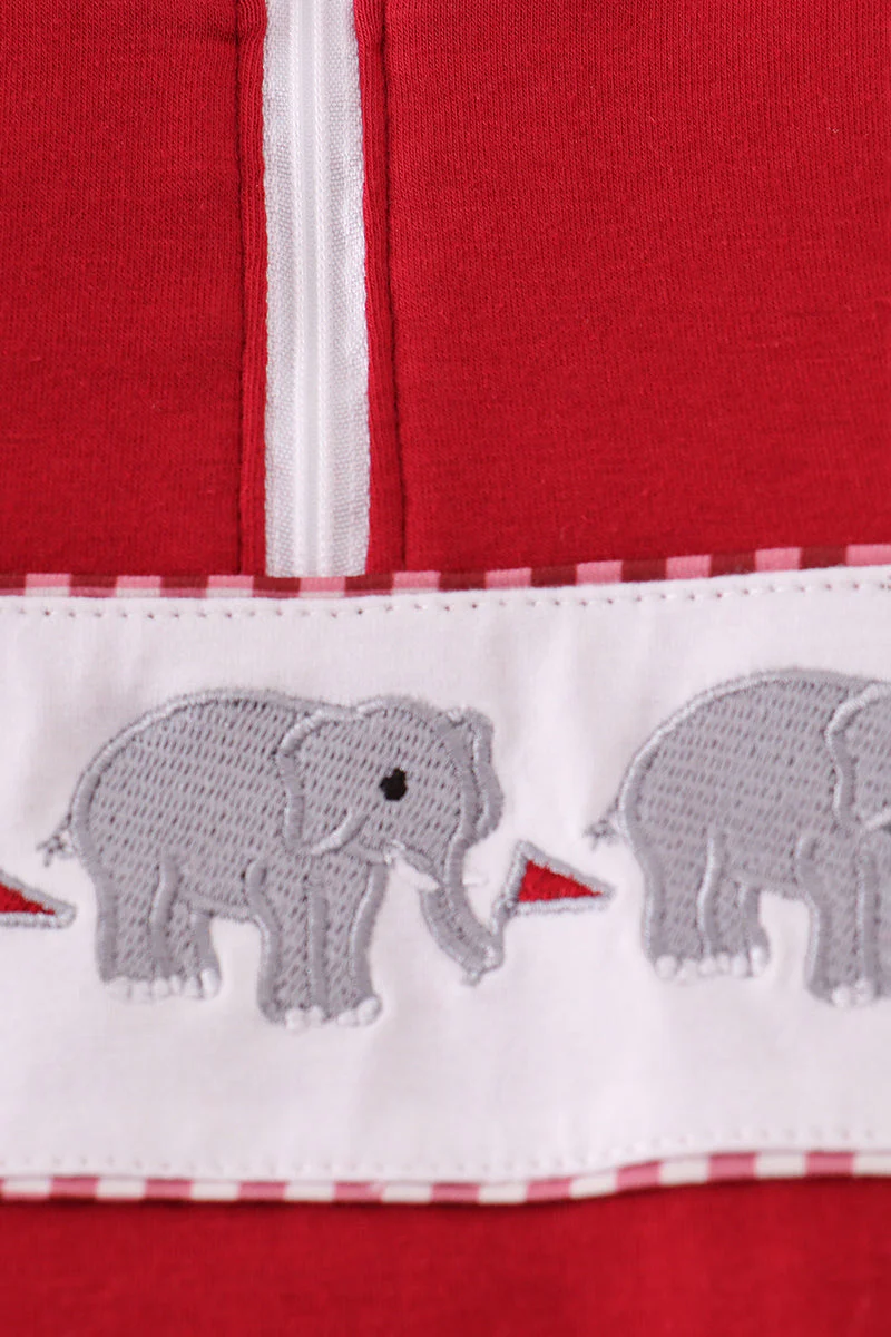 Alabama roll tide elephant embroidery pullover - Image 3