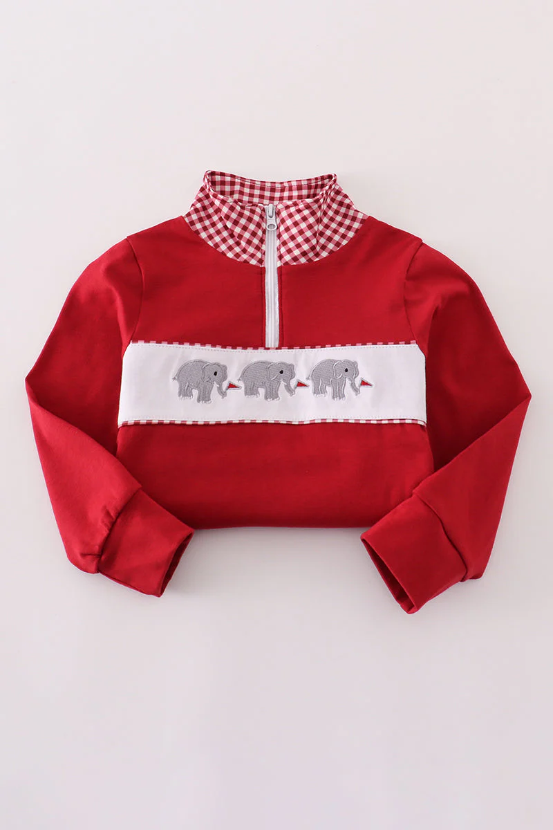 Alabama roll tide elephant embroidery pullover - Image 5