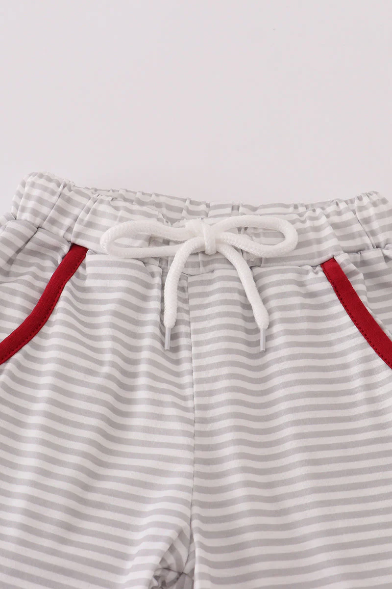 Alabama stripe elephant french knot pants set - Image 4