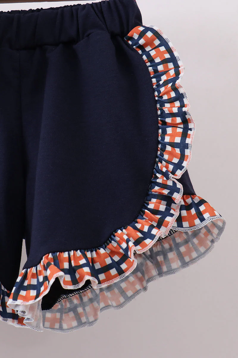 Auburn war eagle smocked ruffle short set - Image 3