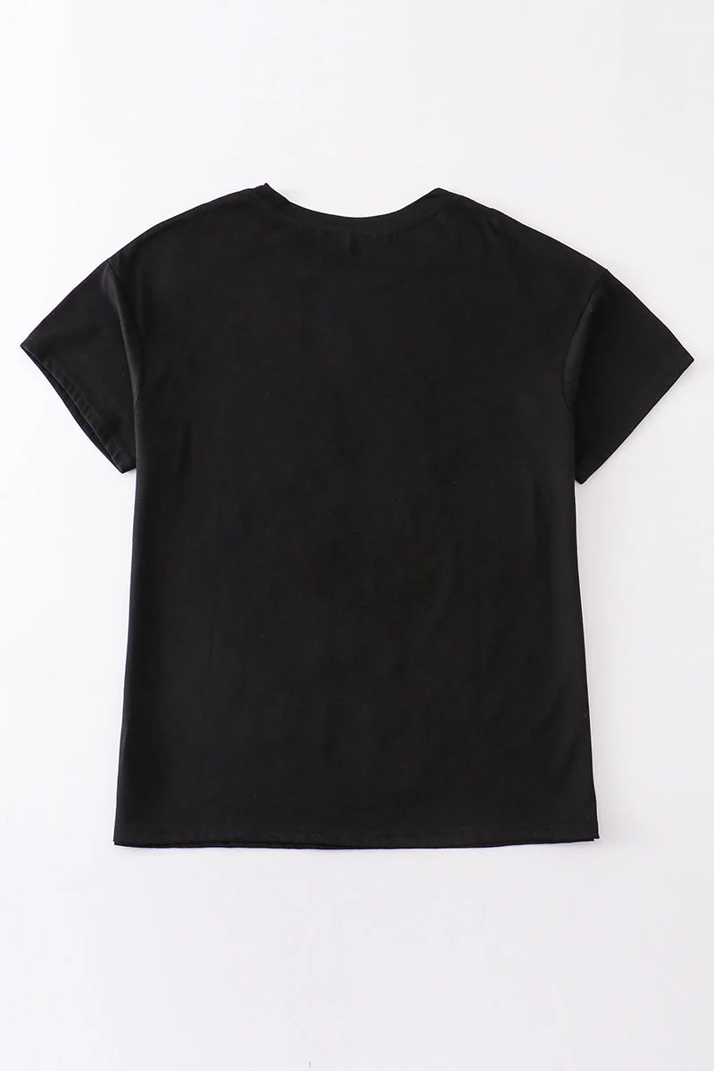 Premium Black basic T-shirt Kids and adult - Image 11