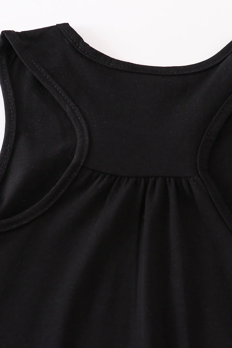 Black blank basic kids teens adult tank top - Image 10