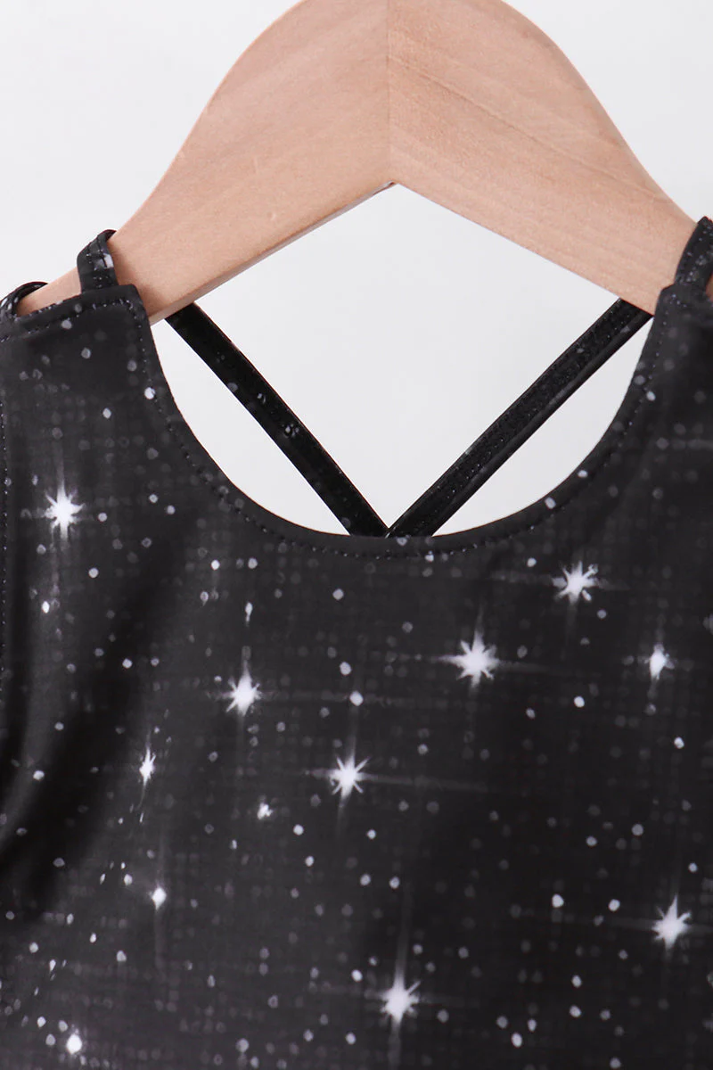 Black glitter skort set - Image 2