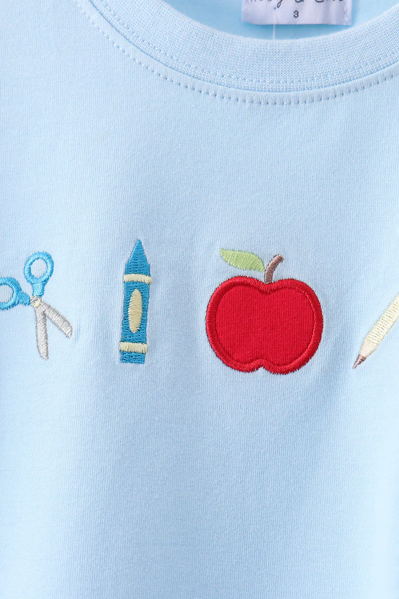 Blue Apple Applique Set - Image 6