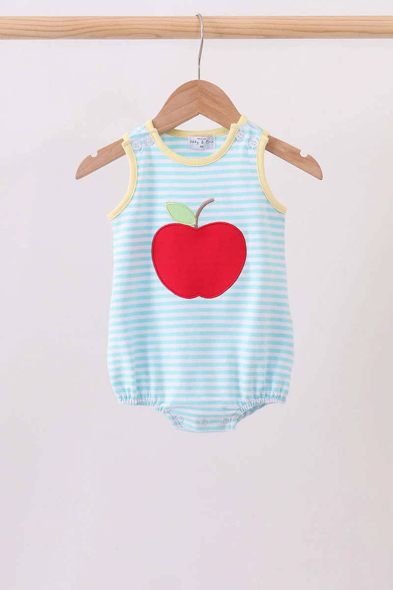 Blue Apple Embroidery Bubble