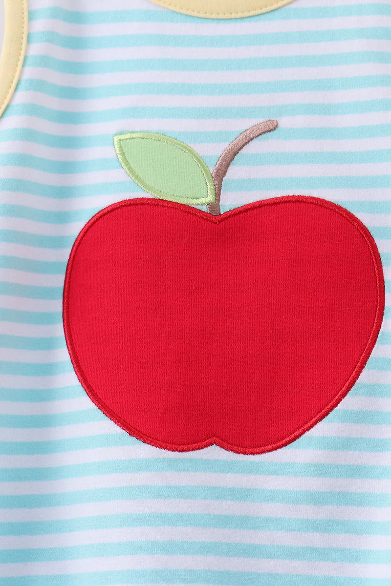 Blue Apple Embroidery Bubble - Image 3