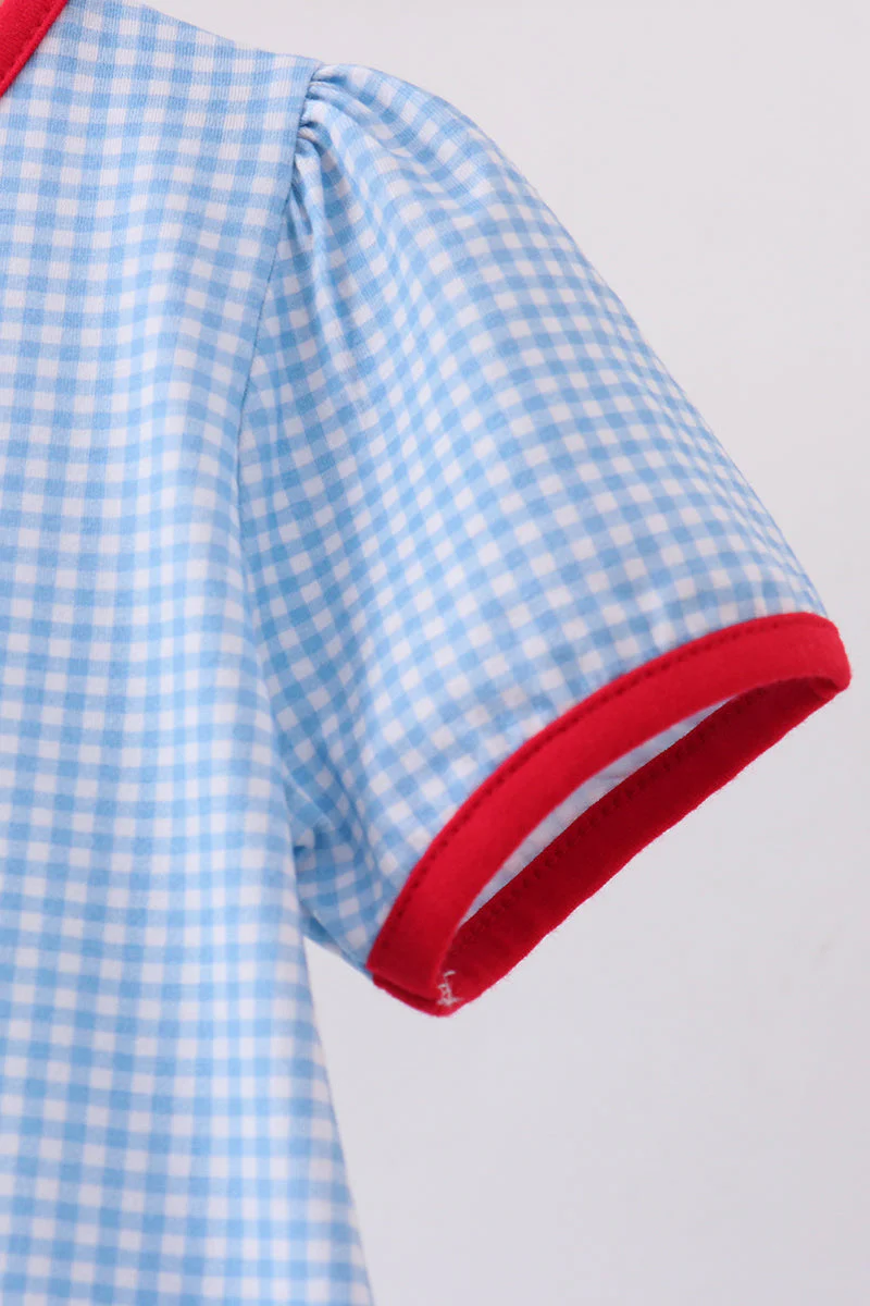 Blue Apple Scalloped Dress - Image 3