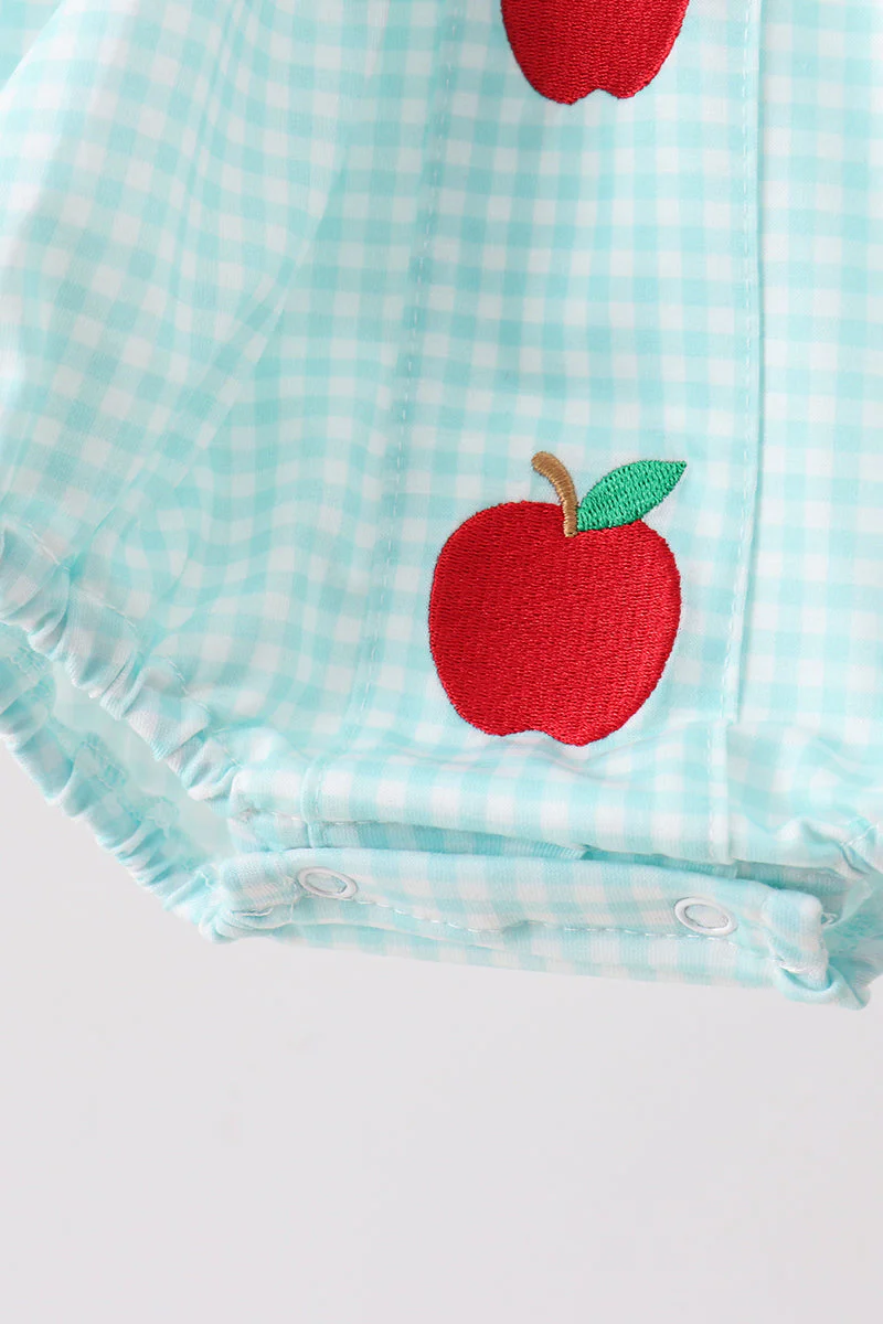 Blue Apple Smocked Bubble - Image 5