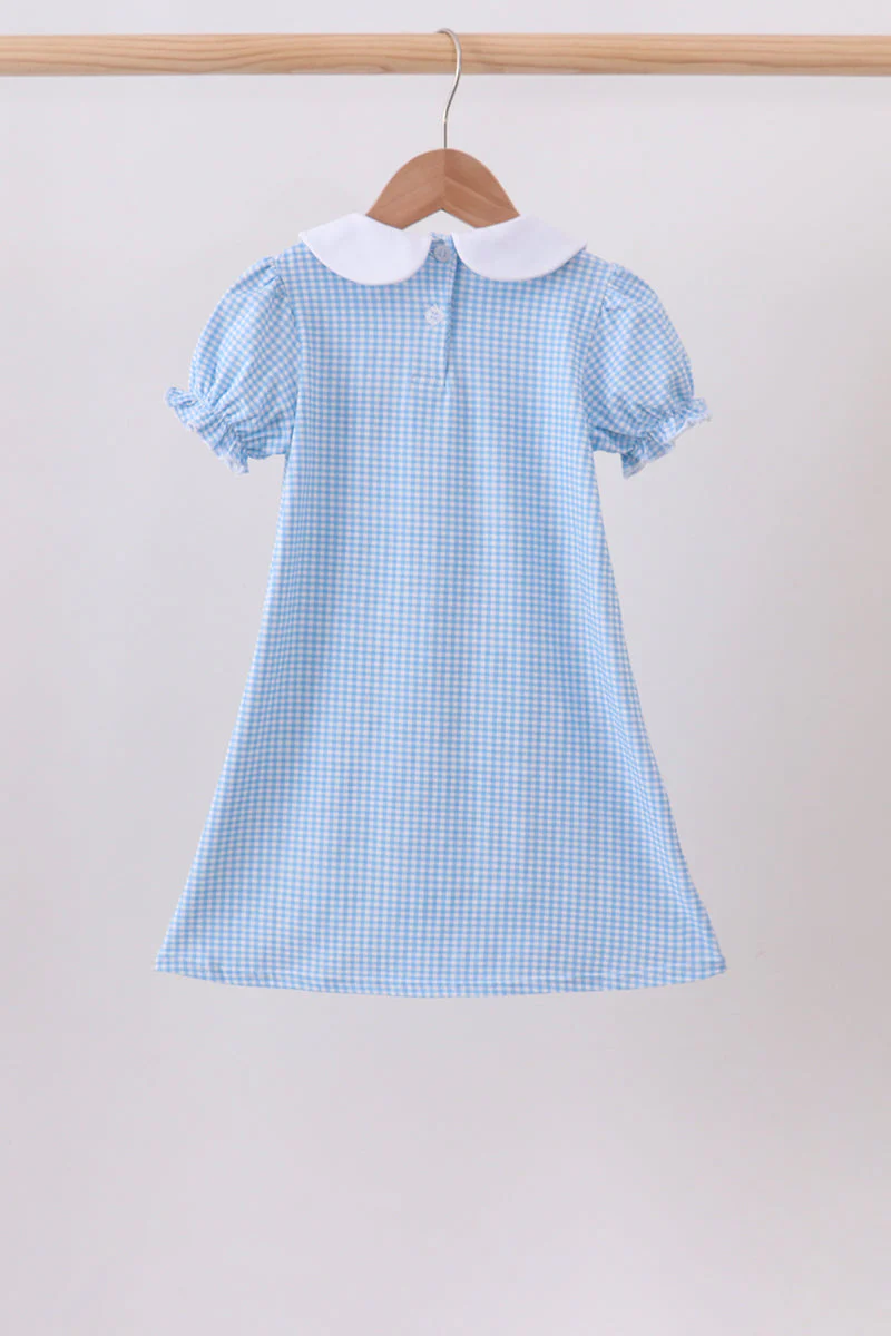Blue Apple Smocked Dress - Image 2
