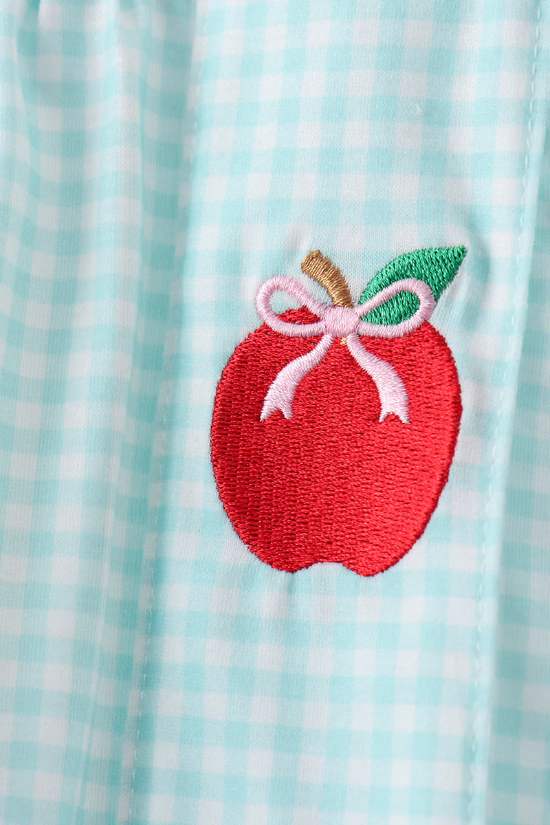 Blue Apple Smocked Ruffle Shorts Set - Image 6