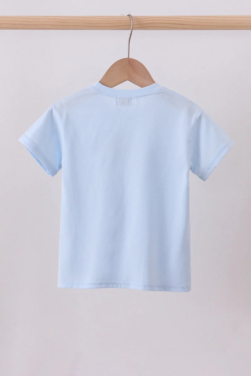 Blue baseball graphic top - Image 5