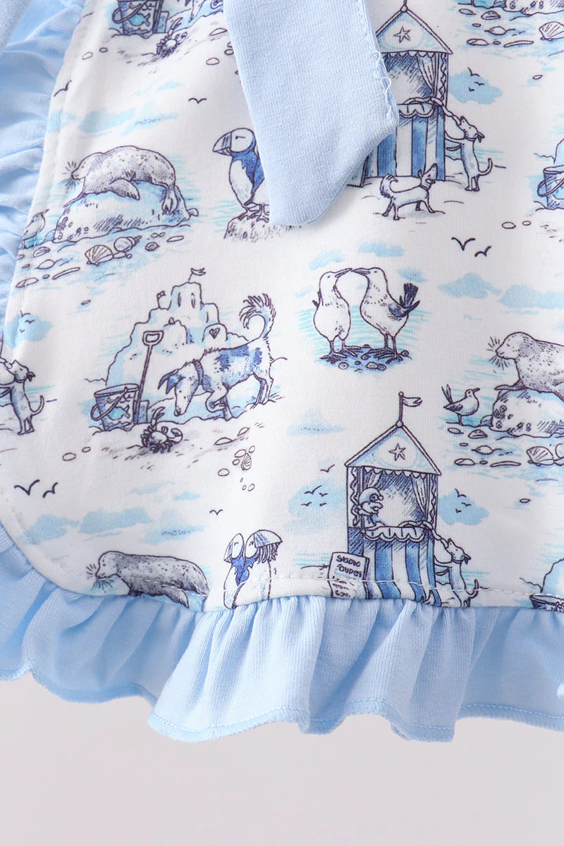 Blue Beach Bloomer Set - Image 3