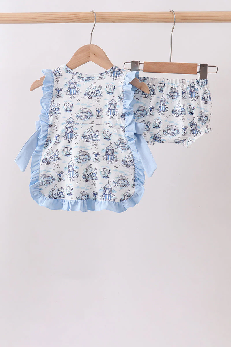 Blue Beach Bloomer Set - Image 5