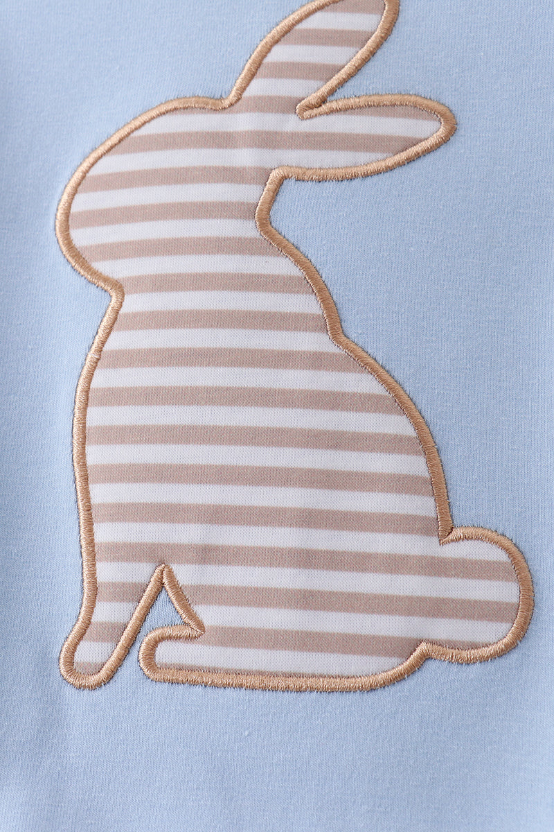Blue bunny applique bubble - Image 3