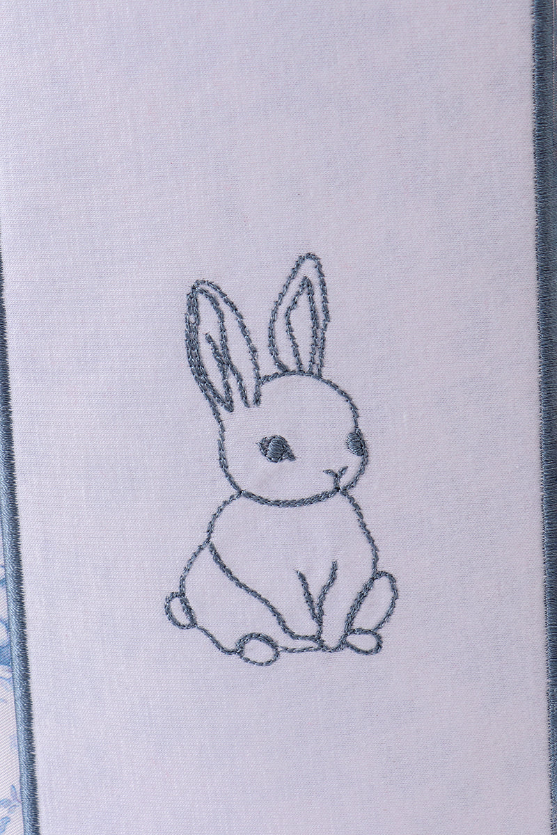 Blue bunny floral basket - Image 3