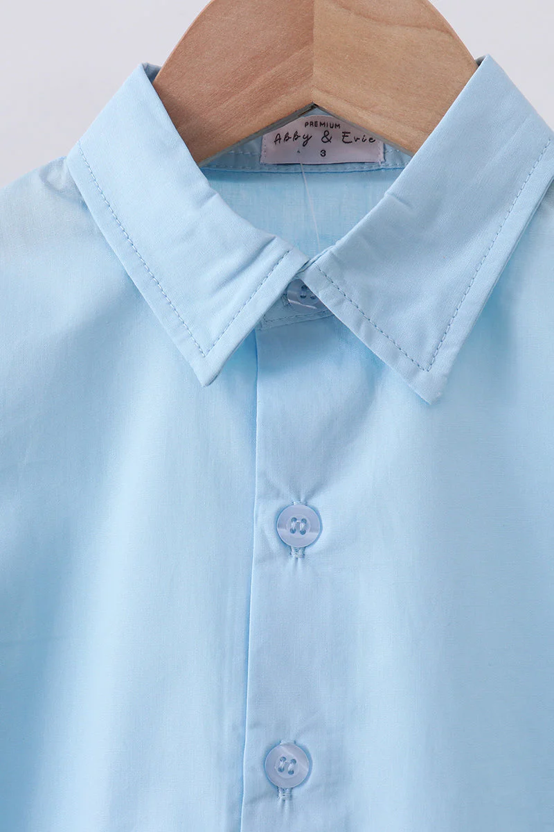 Blue button down shirt - Image 2