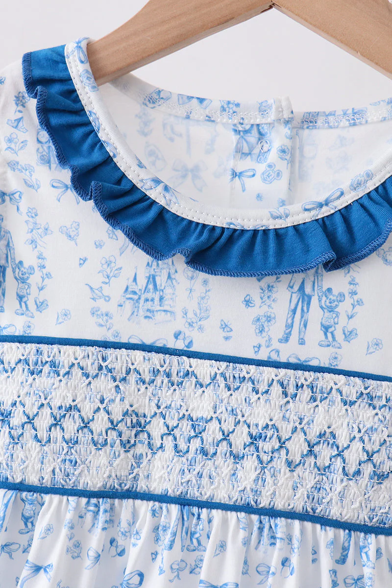 Blue Castle Smocked Ruffle Bloomer Set - Image 4