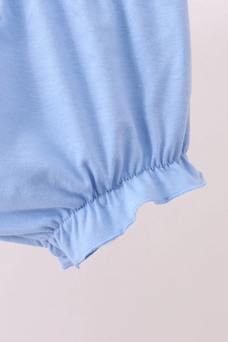 Blue cherry smocked bloomer set - Image 3