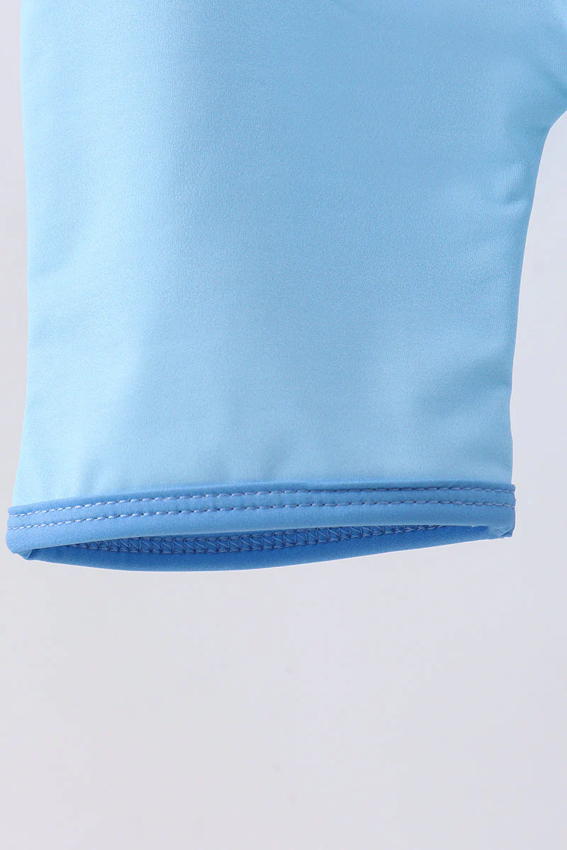 Blue crab embroidery one-piece swimsuit - Image 3