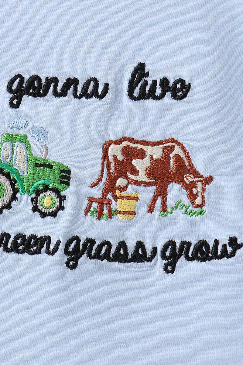 Blue Farm Embroidered Bloomer Set - Image 2