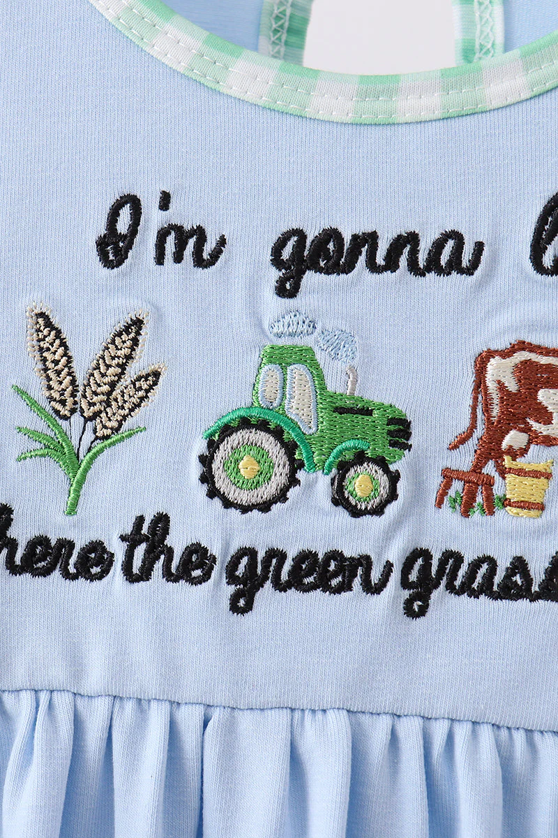 Blue Farm Embroidered Dress - Image 2