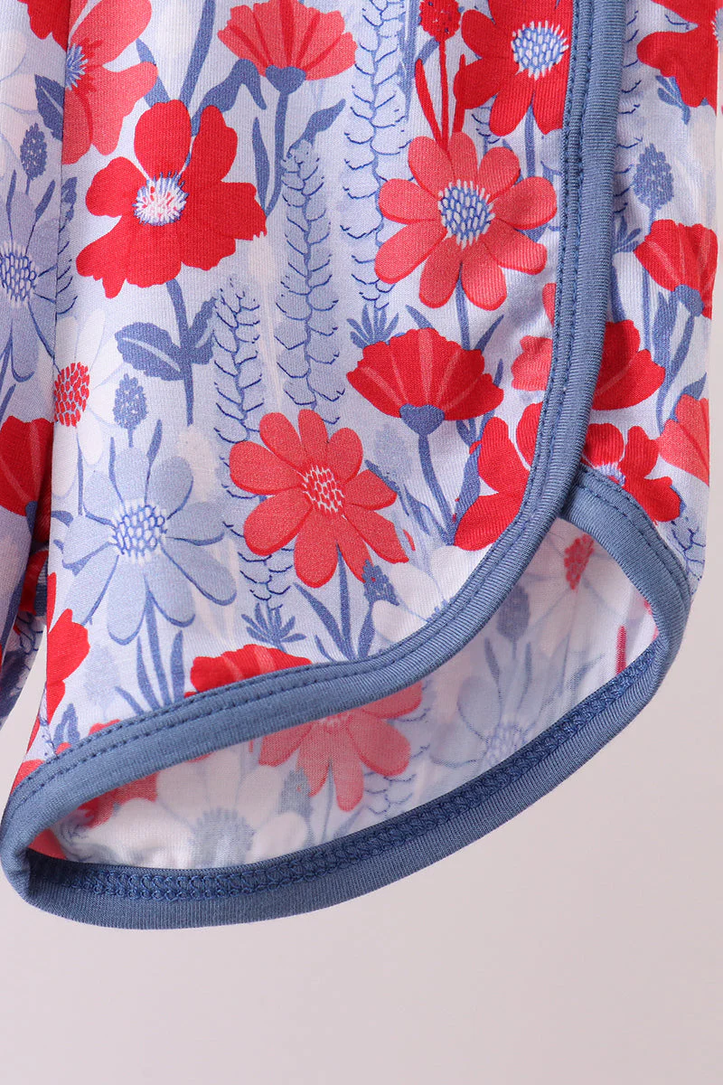 Blue Floral Bamboo Set - Image 3
