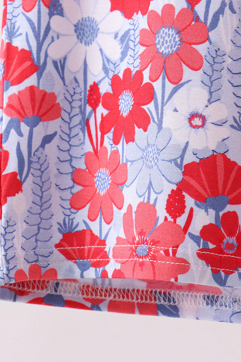 Blue Floral Bamboo Set - Image 4