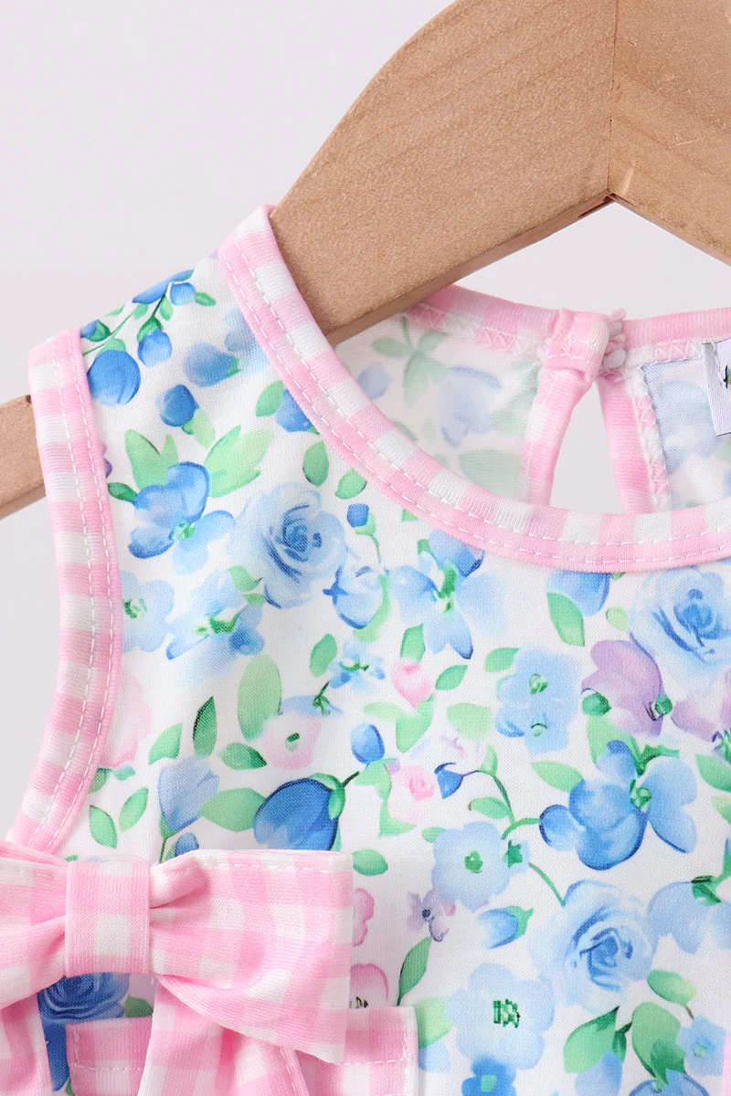 Blue Floral Bloomer Set - Image 3