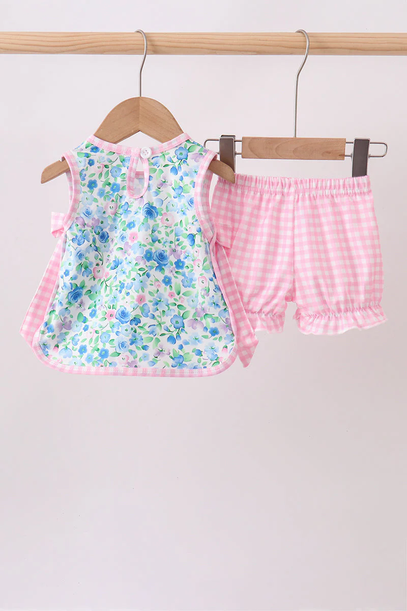 Blue Floral Bloomer Set - Image 5