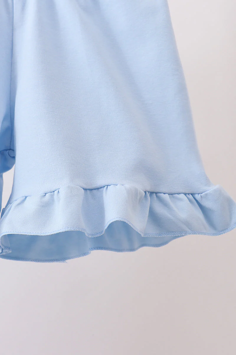 Blue Floral Bow Set - Image 3