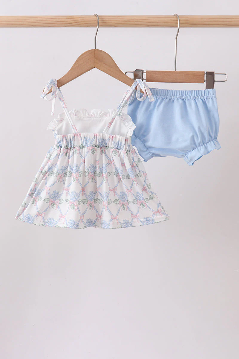 Blue Floral Bloomer Set - Image 5