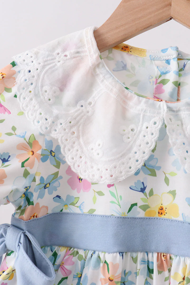 Blue Floral Lace Set - Image 2