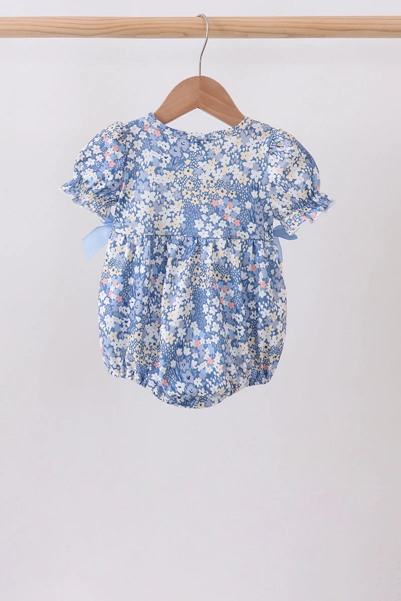 Blue Floral Print Bubble - Image 3