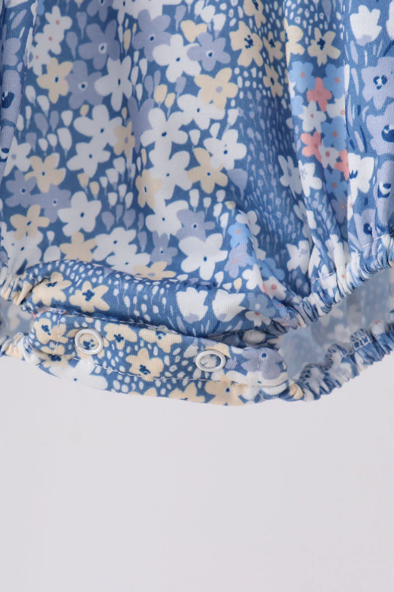 Blue Floral Print Bubble - Image 4