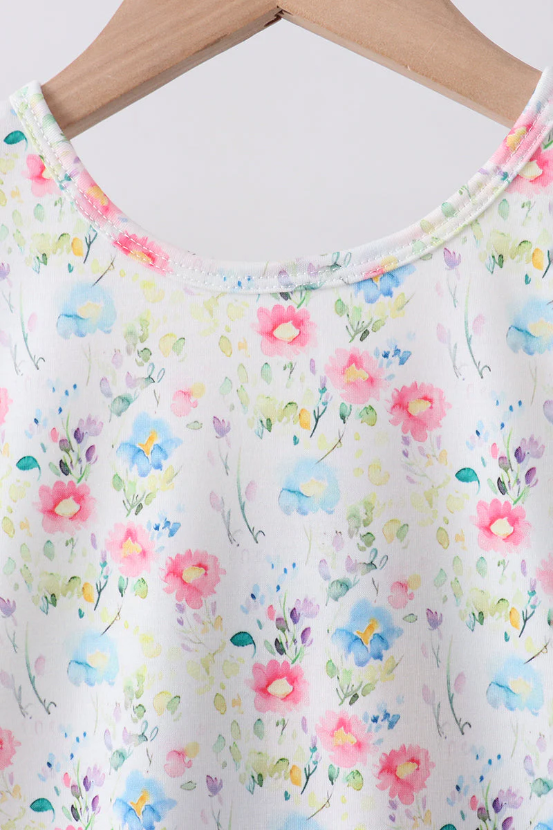 Blue Floral Ruffle Set - Image 2
