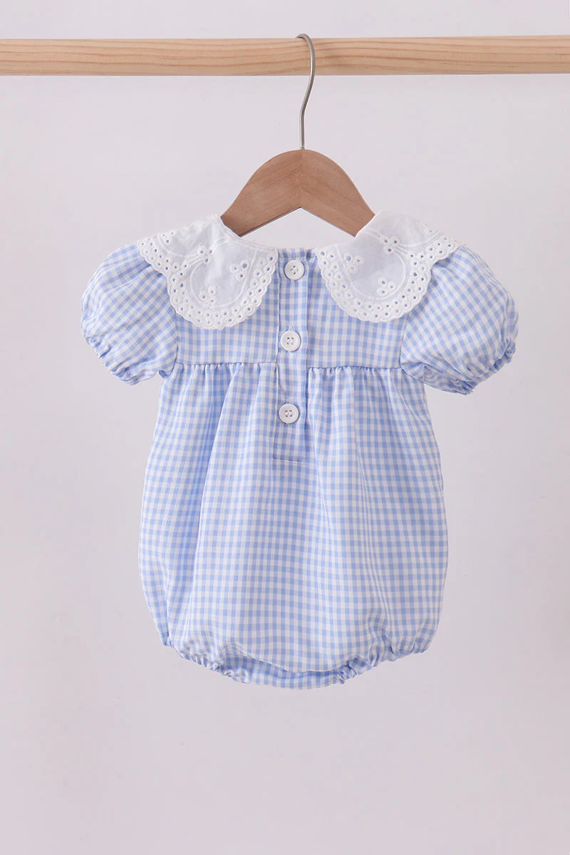 Blue Gingham Lace Bubble - Image 5