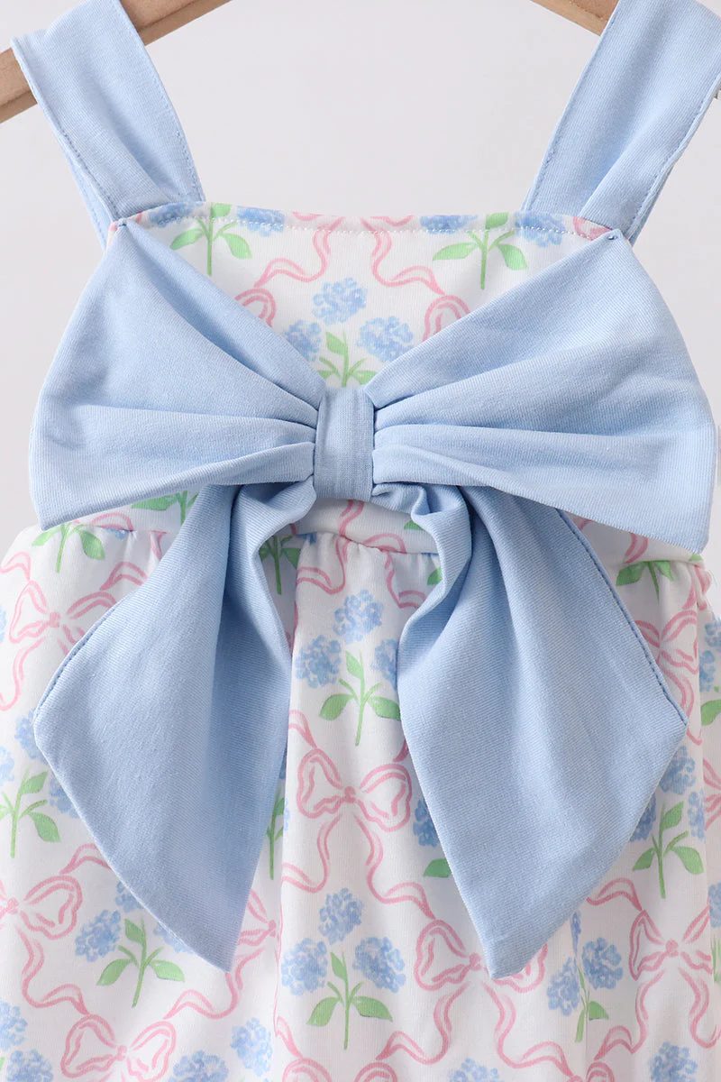 Blue Hydrangea Bow Bubble - Image 2