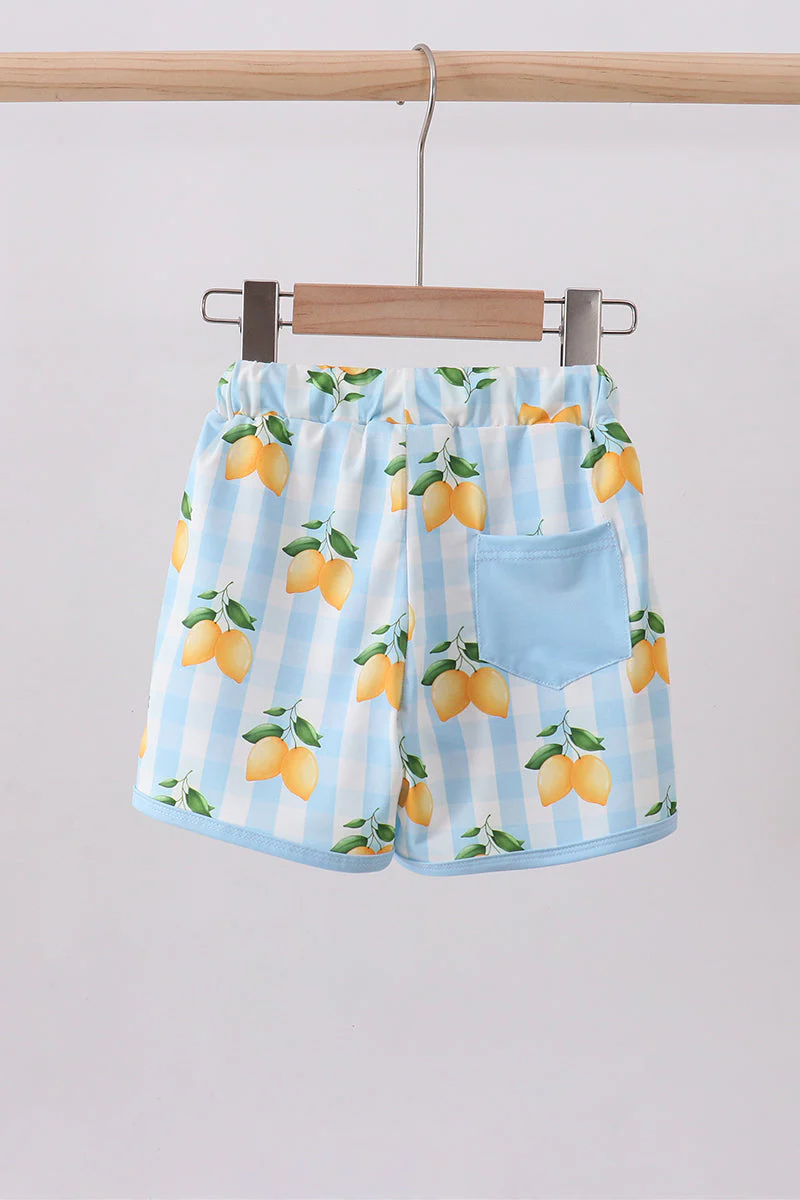 Blue lemon swim trunks - Image 5