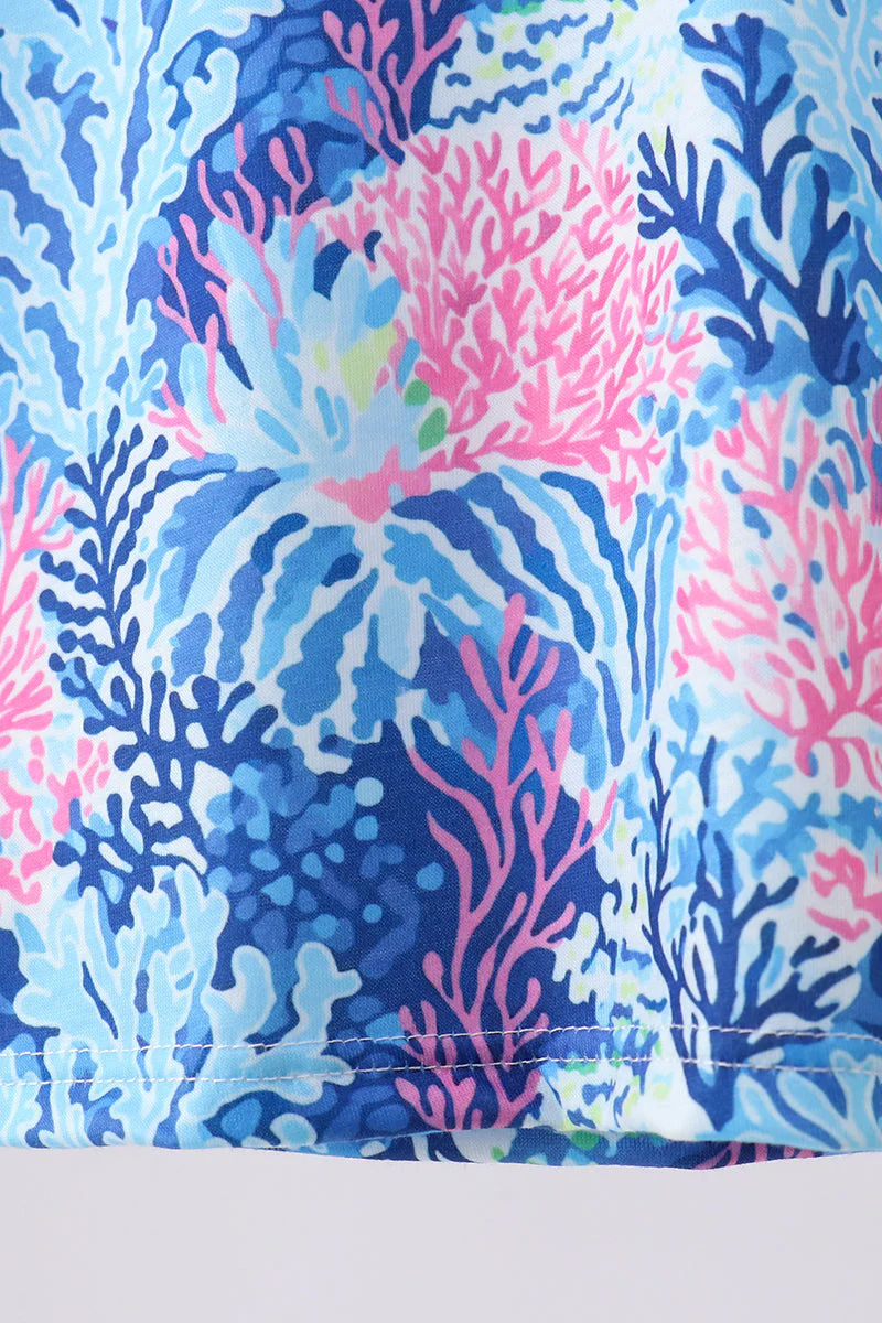 Blue marine creature print top - Image 3