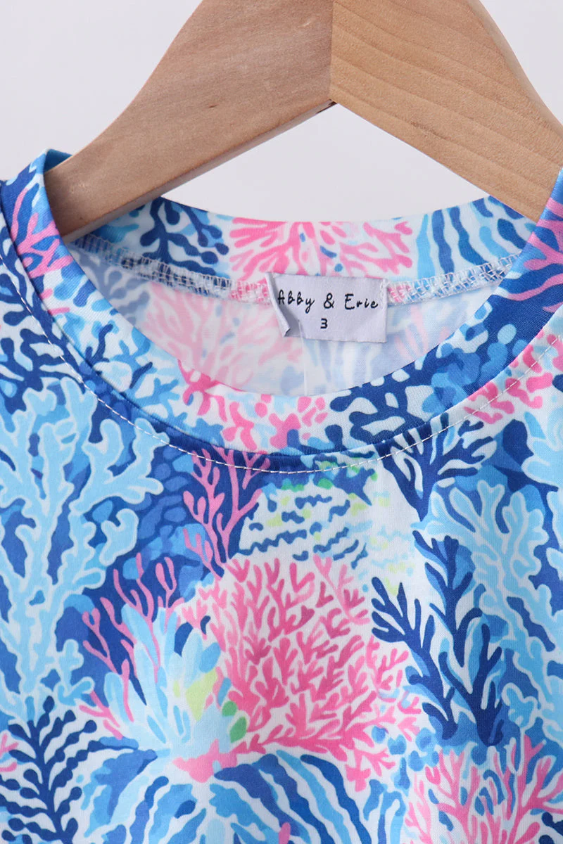 Blue marine creature print top - Image 4