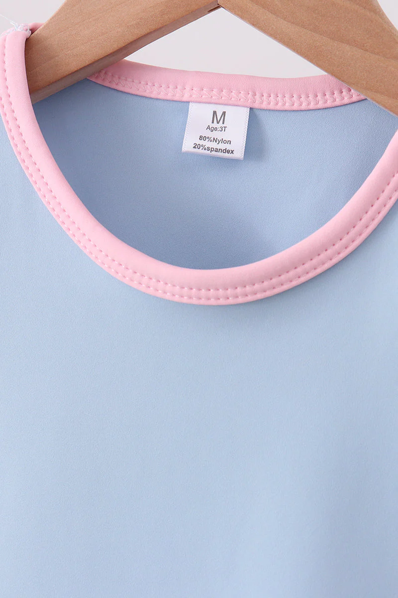 Blue Performance Scalloped Skorts Set - Image 6