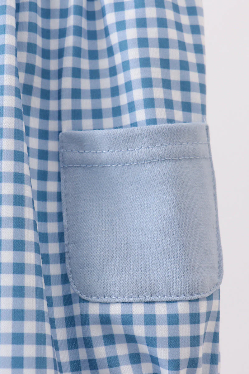 Blue Plaid Bubble - Image 3