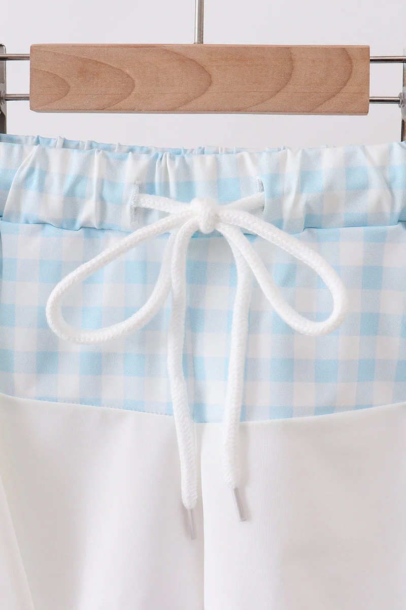 Blue Plaid UPF Swim Set - Image 2