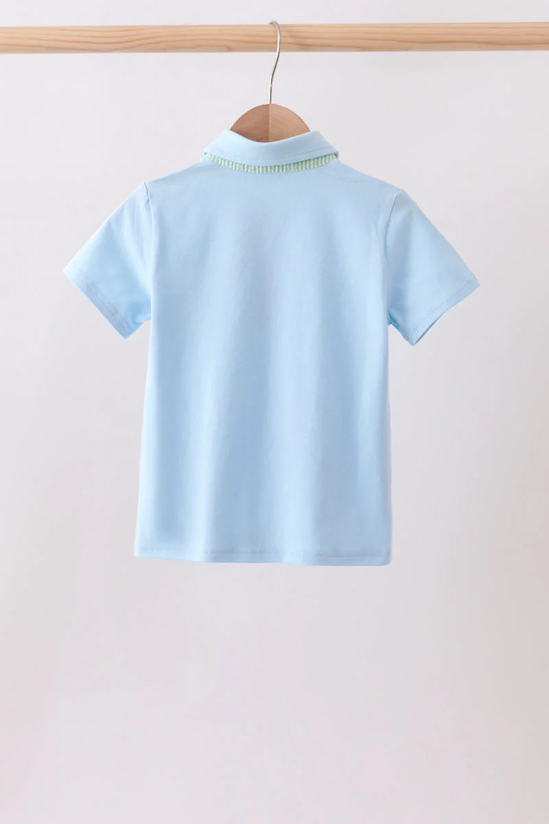 Blue pocket button down shirt - Image 5
