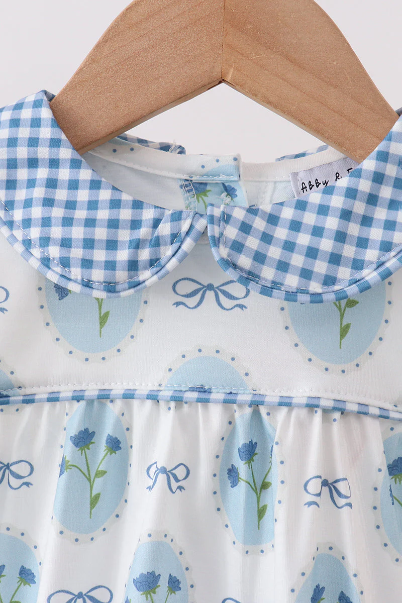 Blue Retro Floral Bubble - Image 2