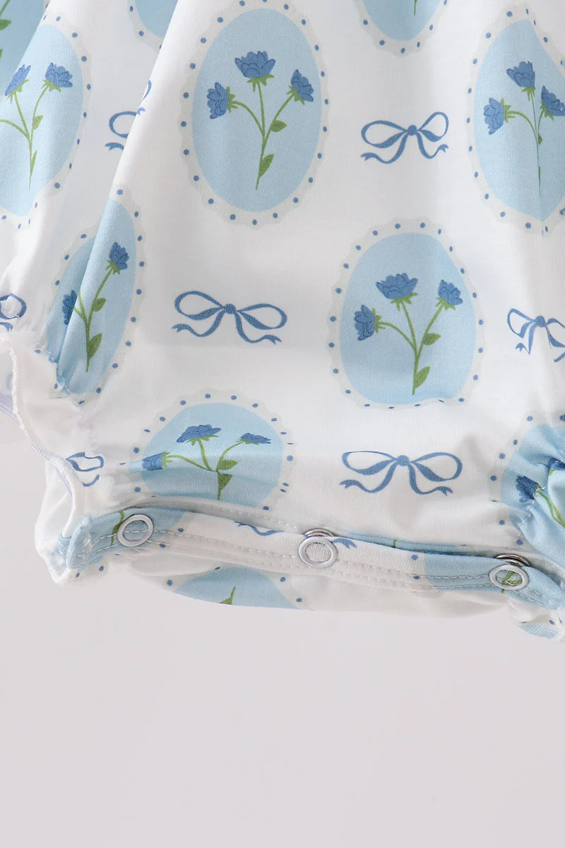 Blue Retro Floral Bubble - Image 5