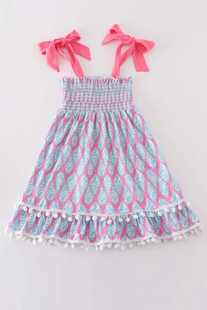 Blue ribbon lace charm smocked mom&me dress - Image 8