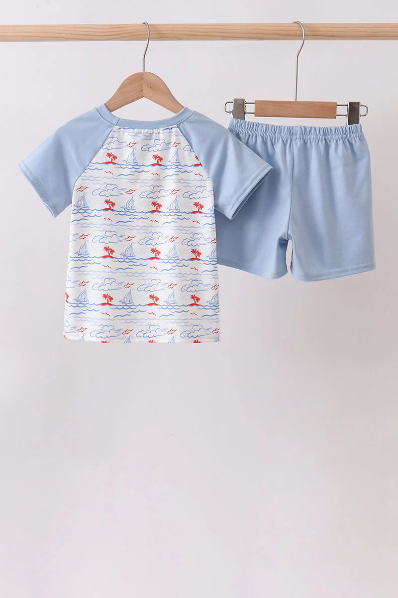 Blue Sailboat Set - Image 5